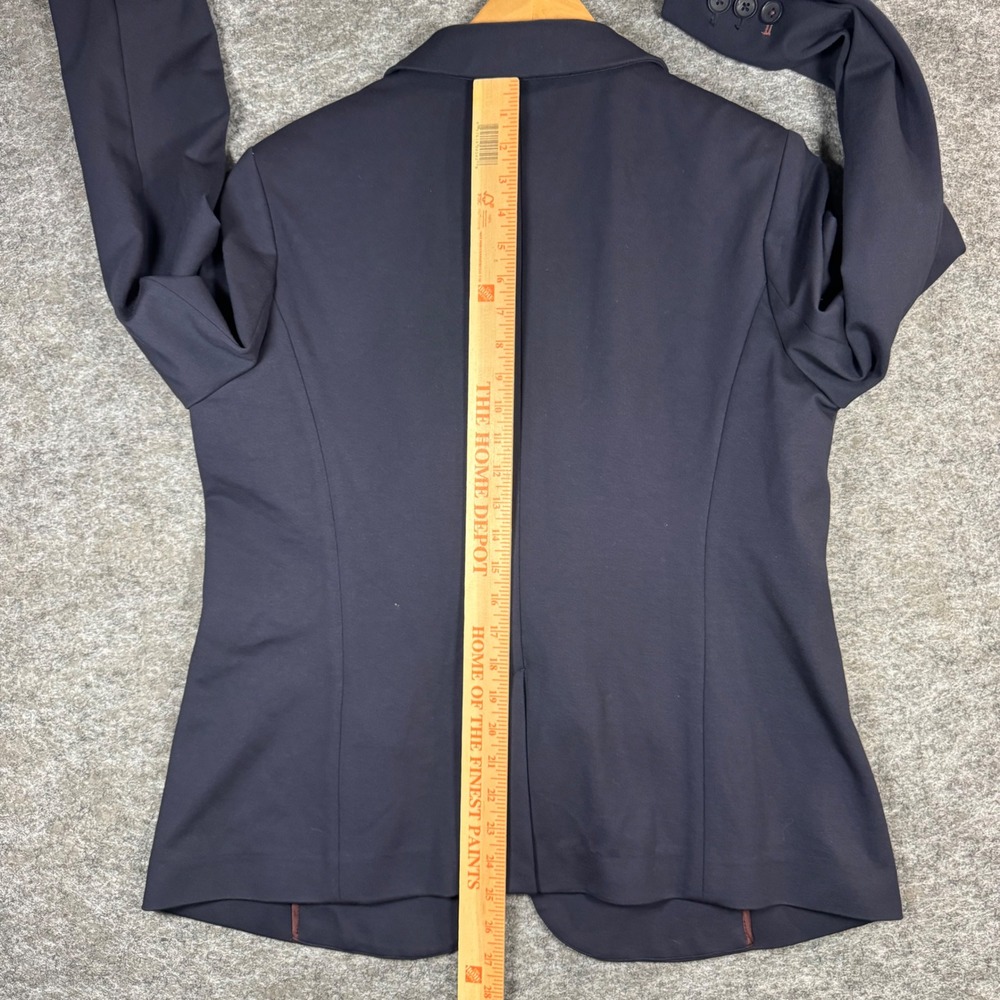 Boden Blazer Jacket Womens 14R Navy Blue Stretch Academia Career - Picture 9 of 9